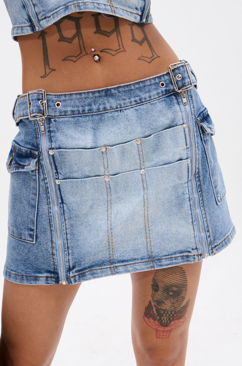 ASHLIN MINI DENIM SKIRT