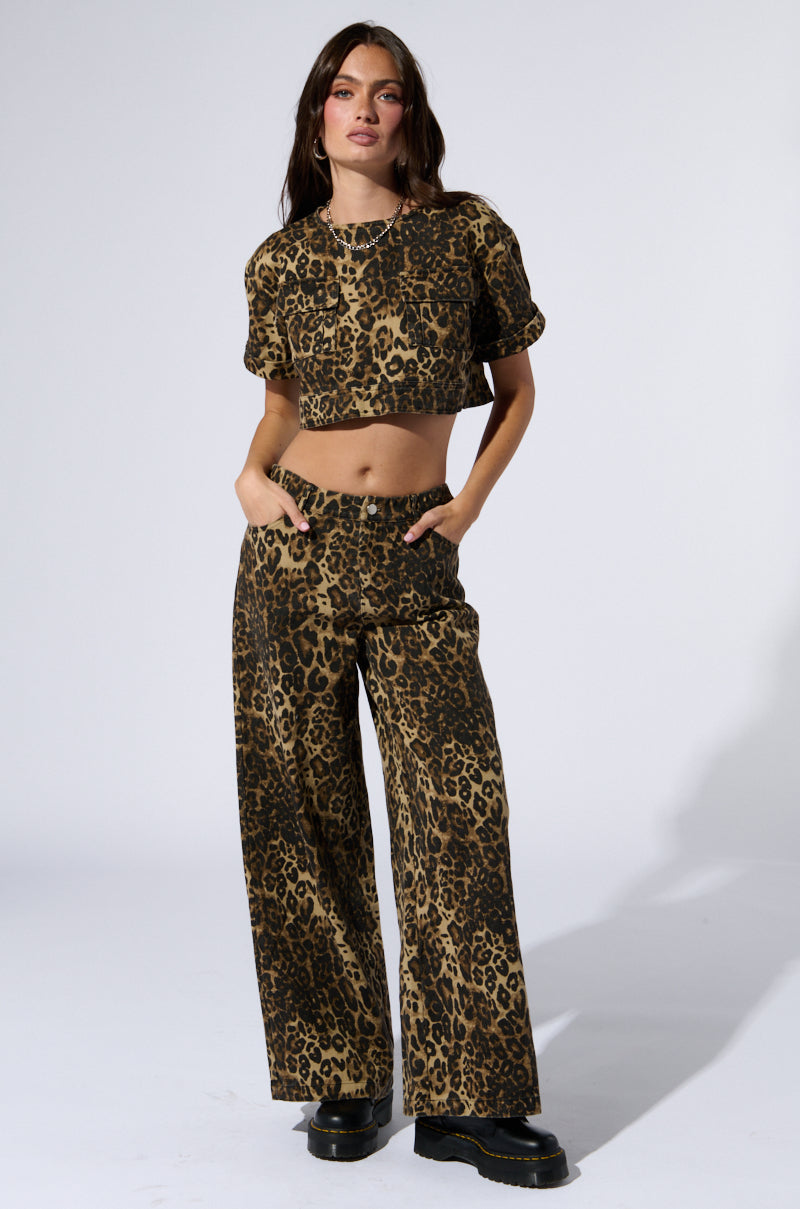 CHEETAH SISTERS TOP