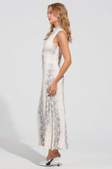 WE FOUND LOVE SNAKE MESH MAXI DRESS