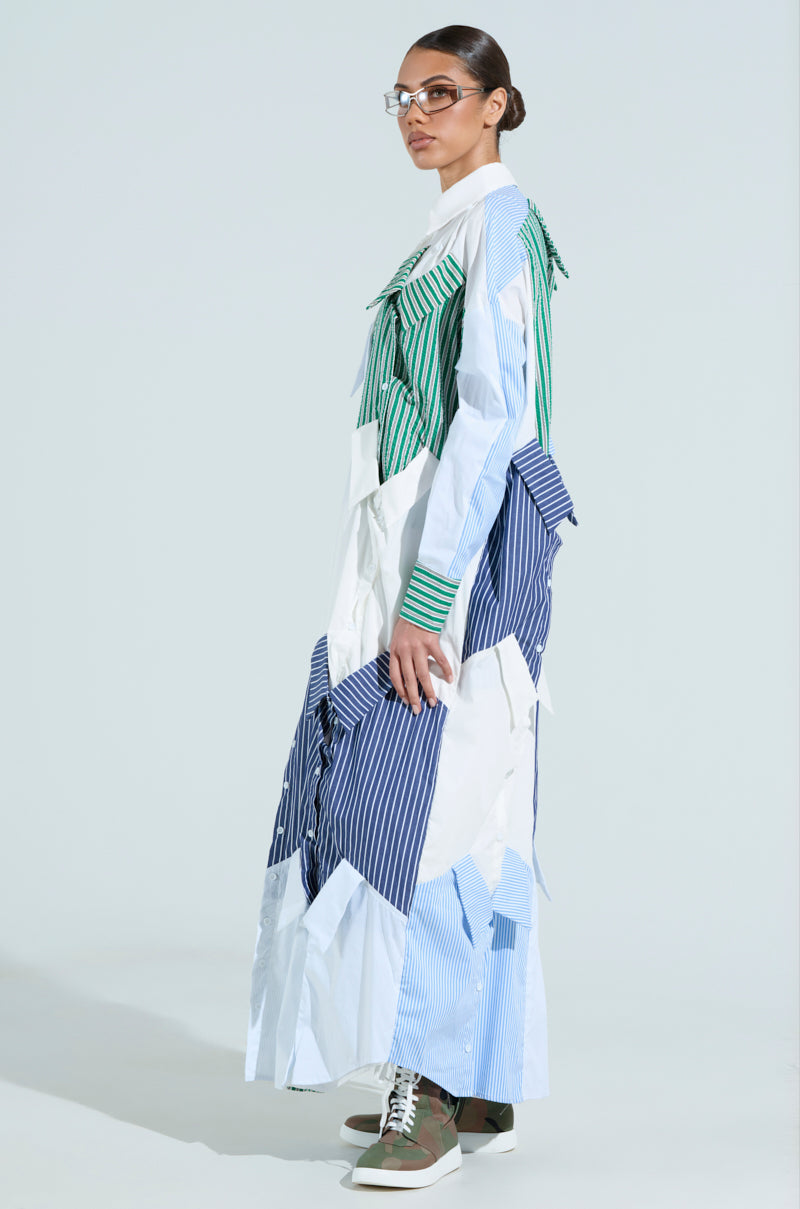 NOT YOUR BOYFRIENDS SHIRT MAXI DRESS