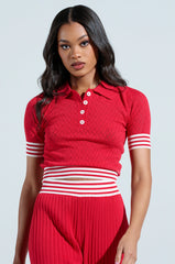 GET WITH IT CROP SWEATER