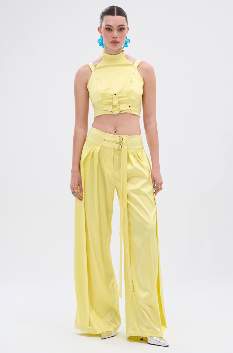 ELECTRIC SATIN BLOUSE