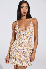 RHODES TEXTURED MINI DRESS