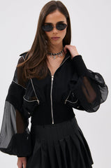 CHOOSE YOUR FIGHTER MESH INSERT BOMBER