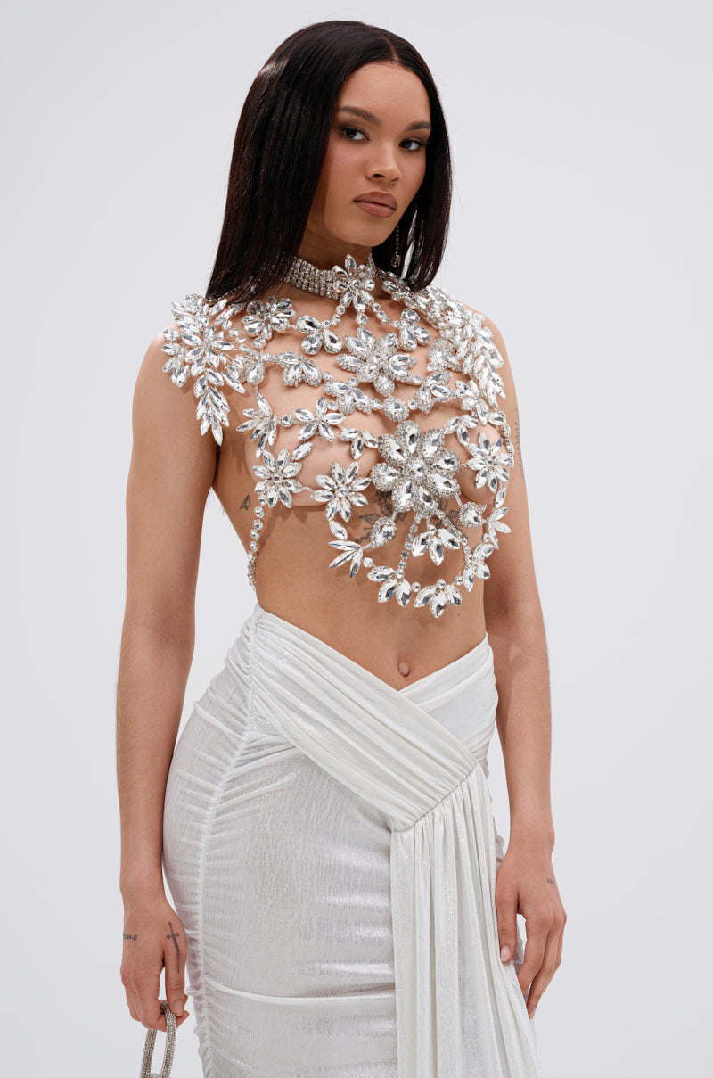 ICE QUEEN RHINESTONE TOP