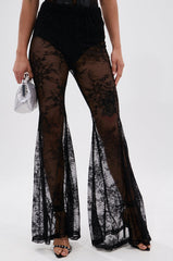 TOO GOOD FOR THIS LACE FLARE LEGGING