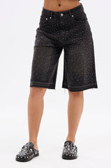 STARS SHINING RHINESTONE BERMUDA SHORT