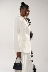 IN FULL BLOOM APPLIQUE BLAZER