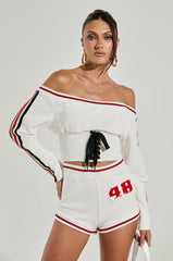 GO ALL THE WAY OFF THE SHOULDER SWEATSHIRT