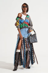 SO YOU THOUGHT DENIM SKIRT WITH TIE