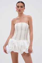 EXTRA! EXTRA! RHINESTONE MINI DRESS