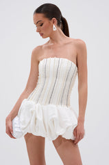 EXTRA! EXTRA! RHINESTONE MINI DRESS