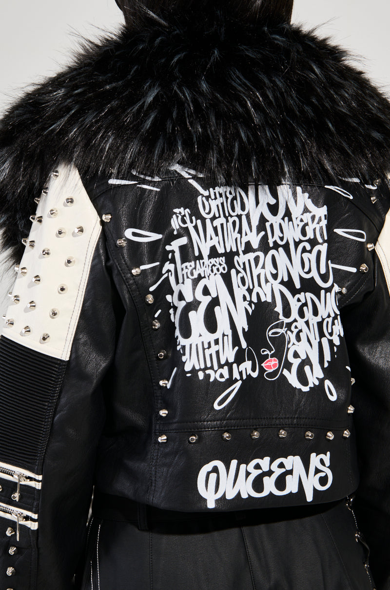 FROM THE BRONX FUR TRIM MOTO