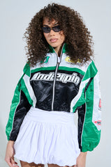 GO TIME EMBROIDERED BOMBER