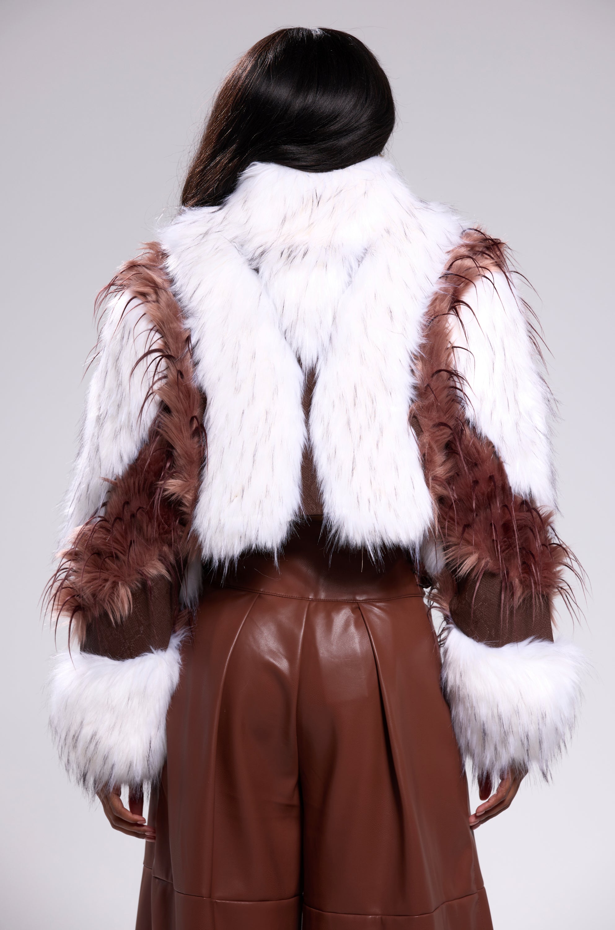 FRANKIE PATCHWORK FAUX FUR