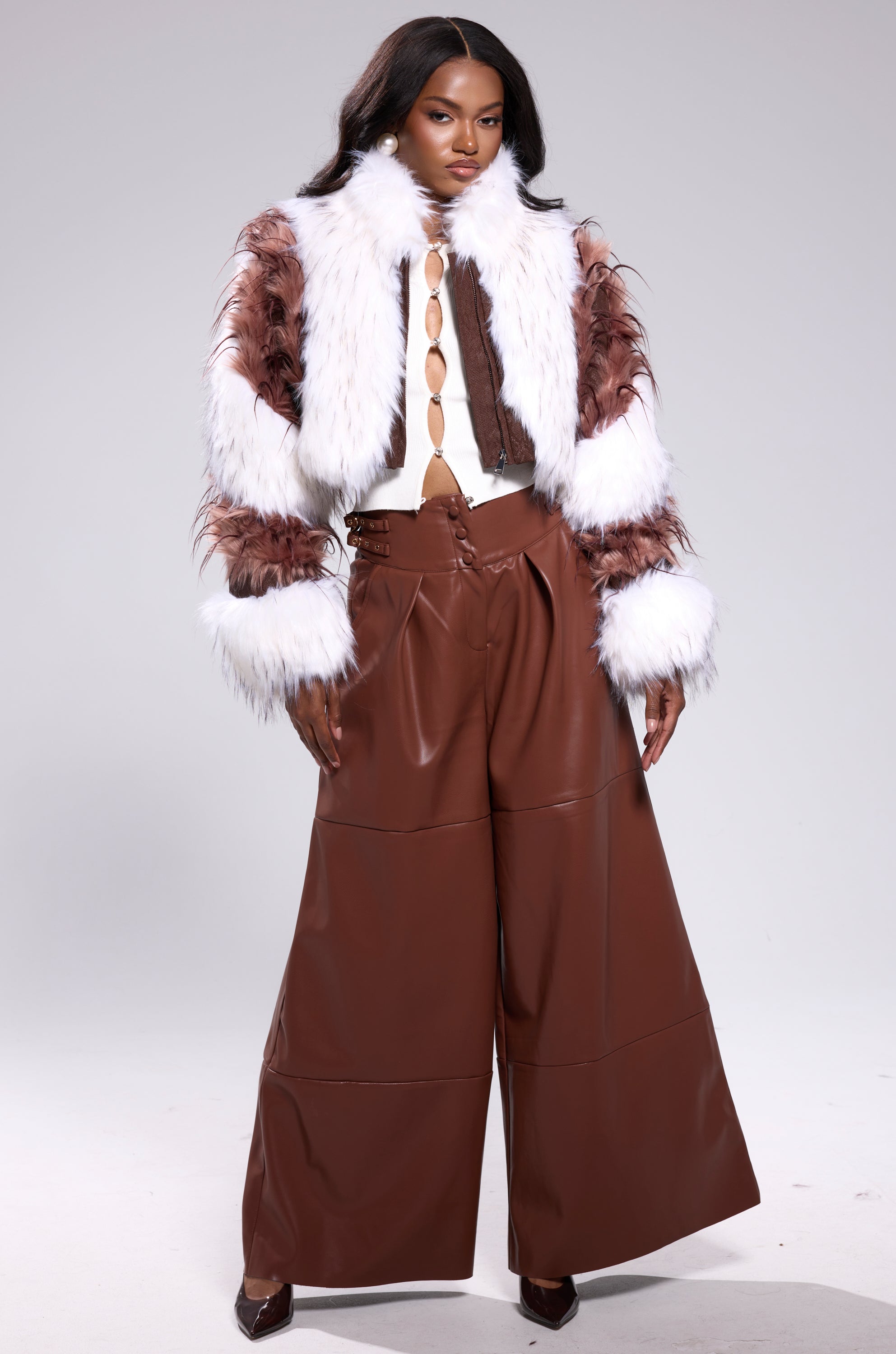 FRANKIE PATCHWORK FAUX FUR