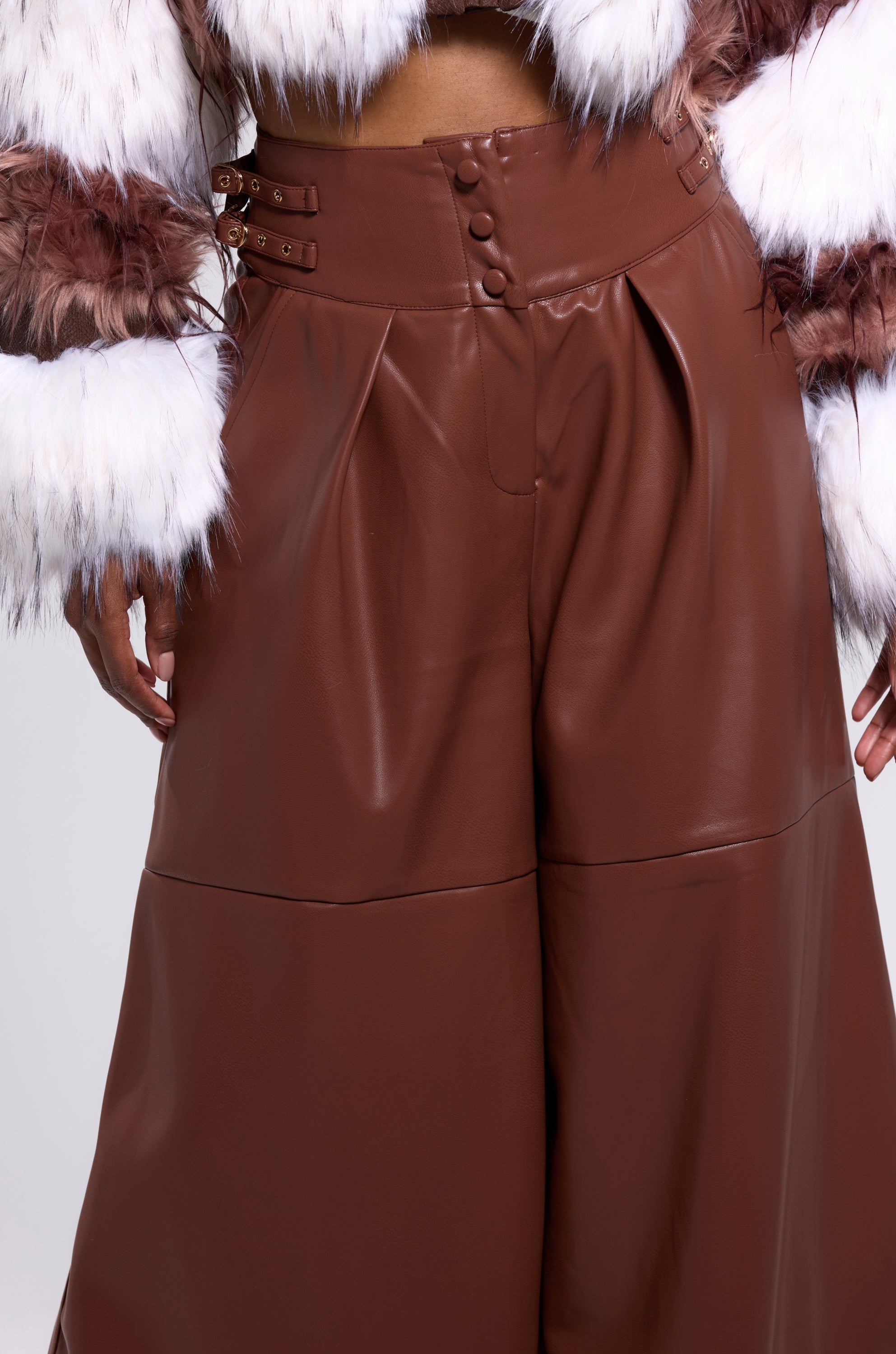BETTER OFF WITHOUT YOU FAUX LEATHER TROUSER