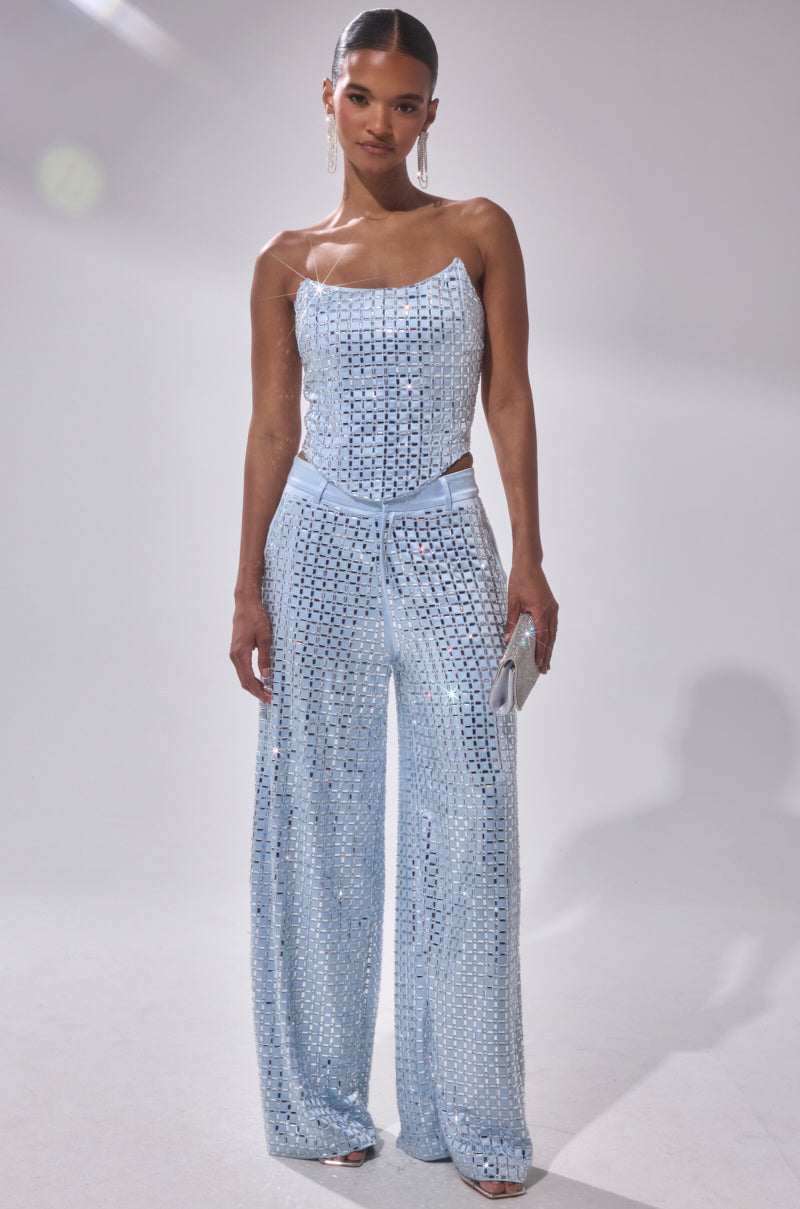 LILA EMBELLISHED SATIN CORSET