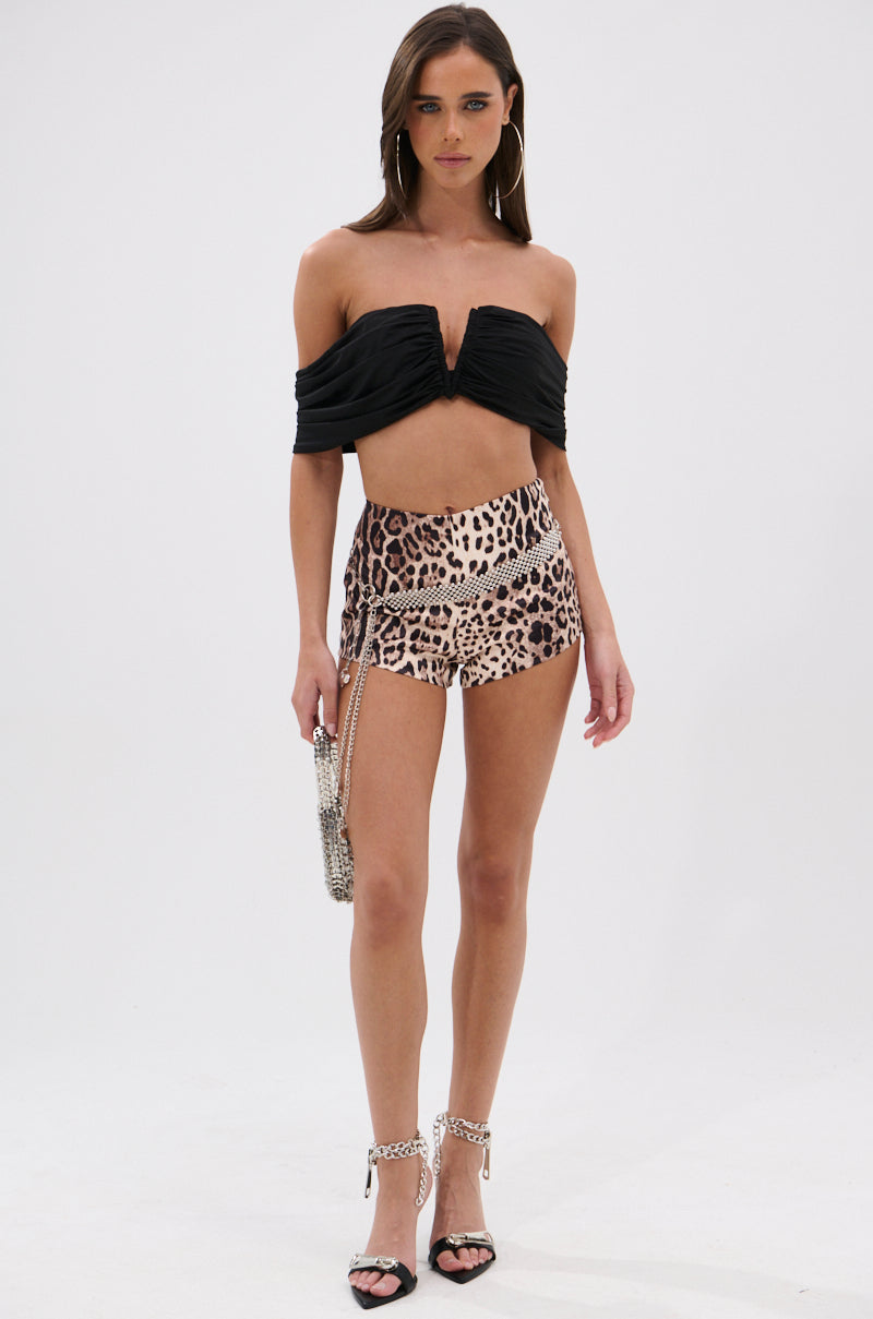 LOVING YOU IS EASY CHEETAH SHORTS