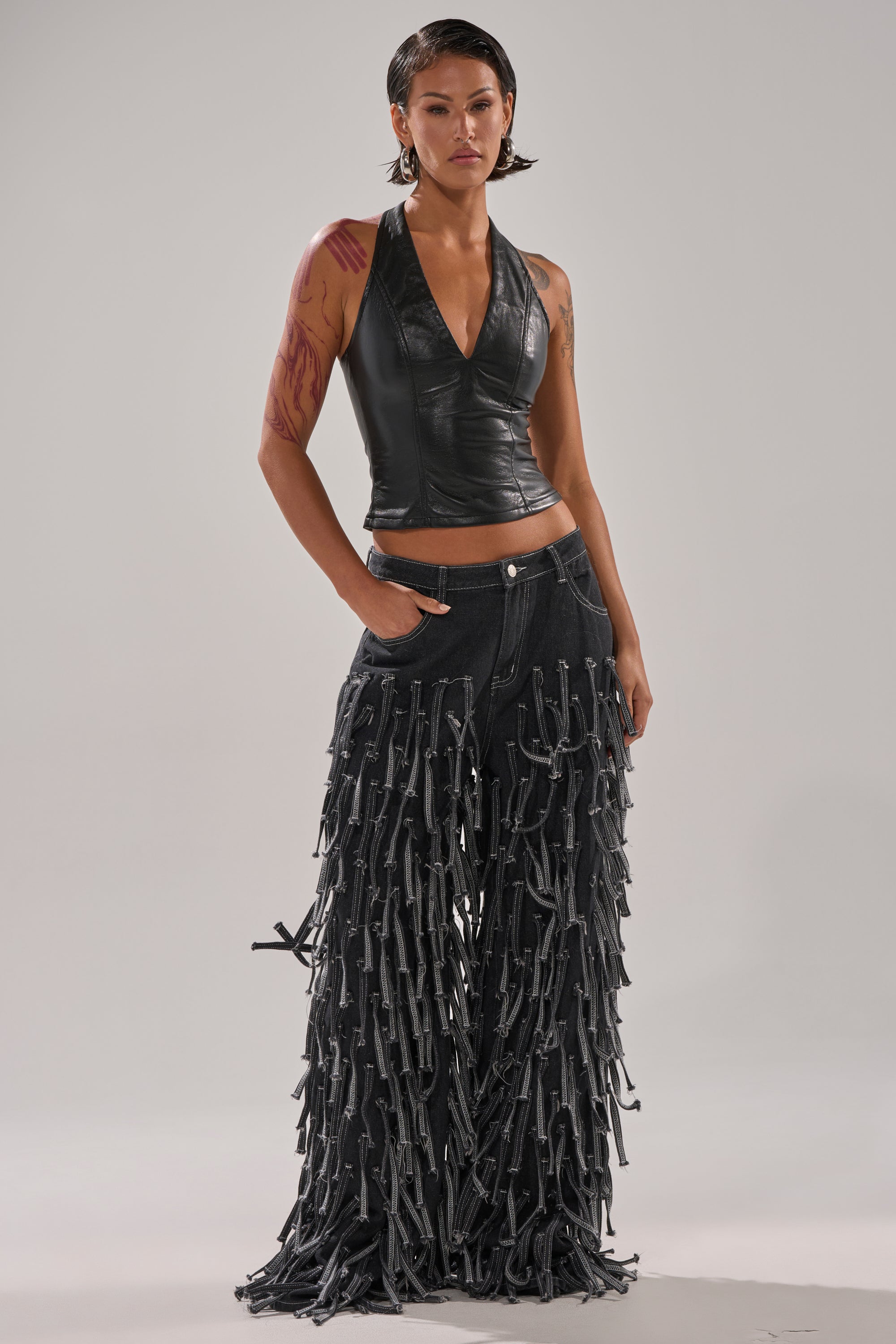 CRAZY FOR YOU FRINGE DENIM