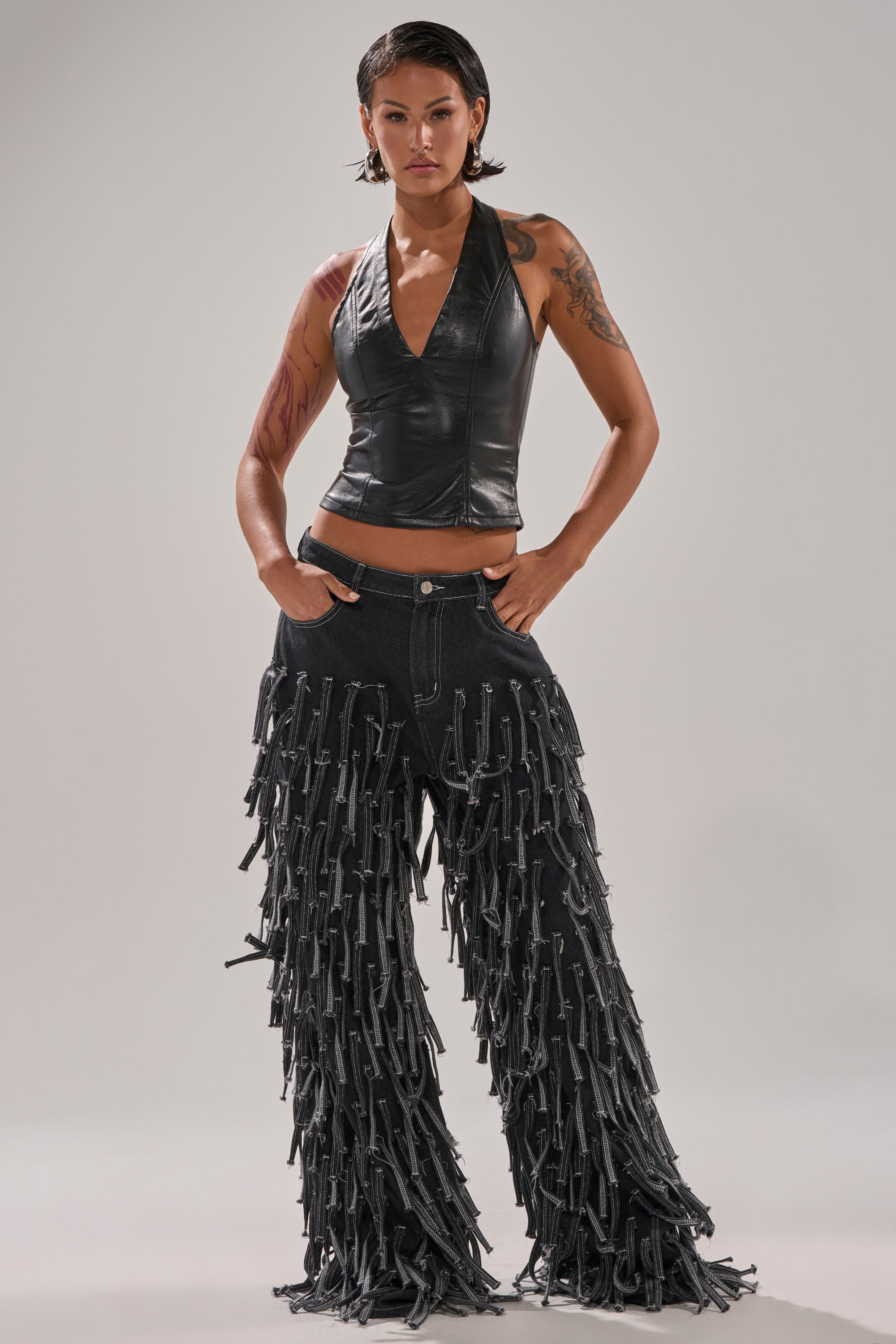 CRAZY FOR YOU FRINGE DENIM