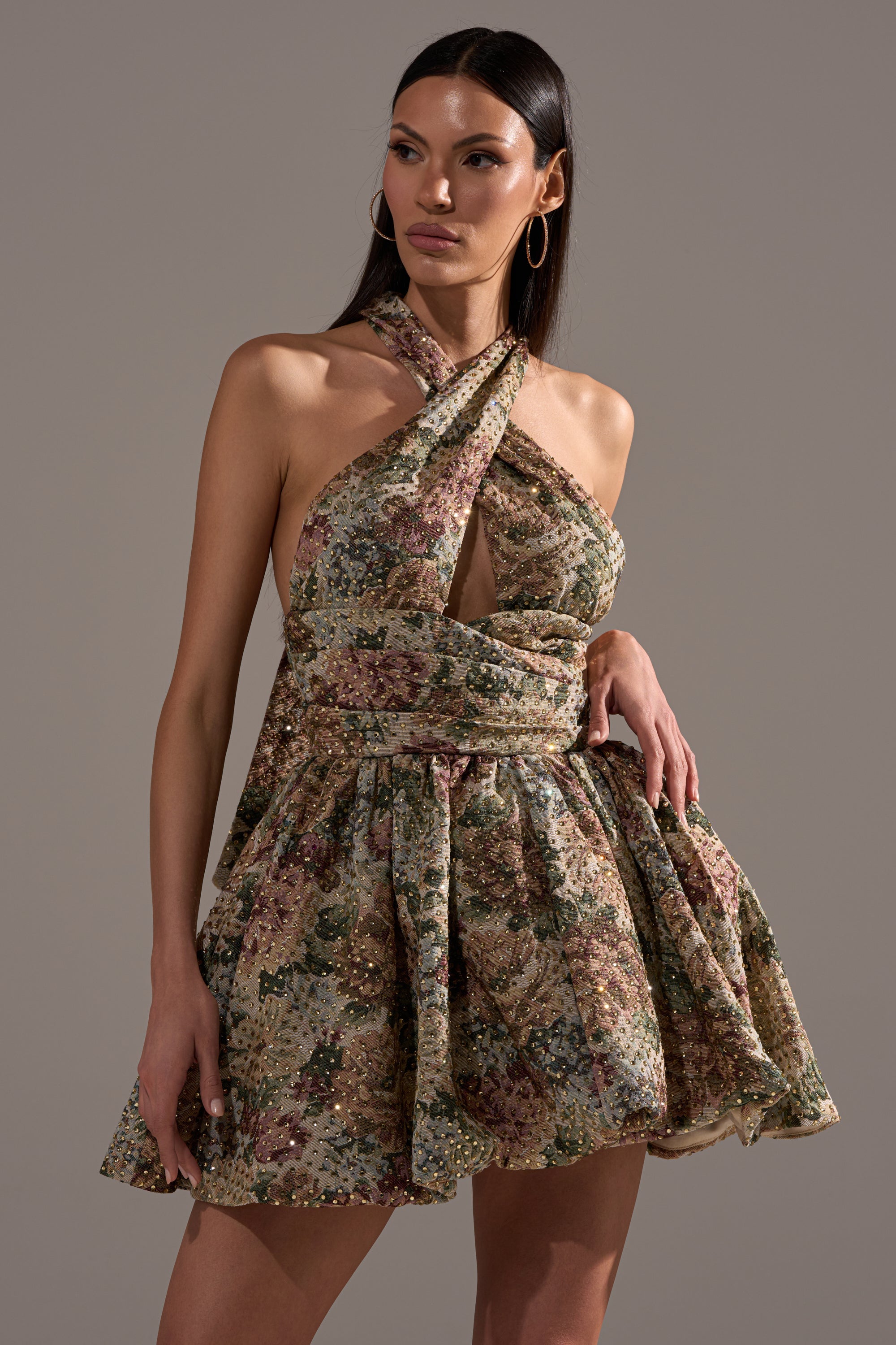 GUESS WHO FLORAL MINI DRESS