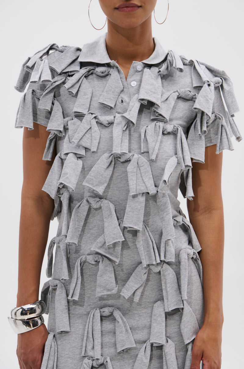 TIED DOWN KNOT MIDI DRESS