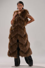 CAN'T BE BOTHERED PANELED FUR VEST