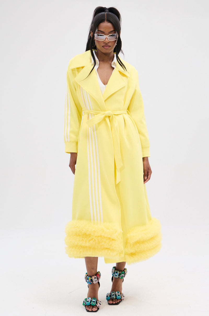 MIMOSA TULLE TRIM TRENCH