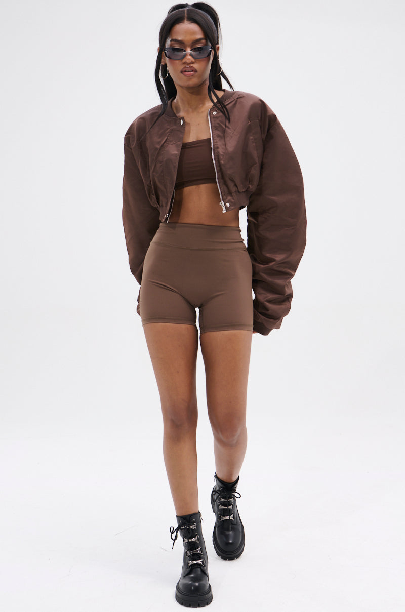 TAKE IT EASY CROPPED BOMBER