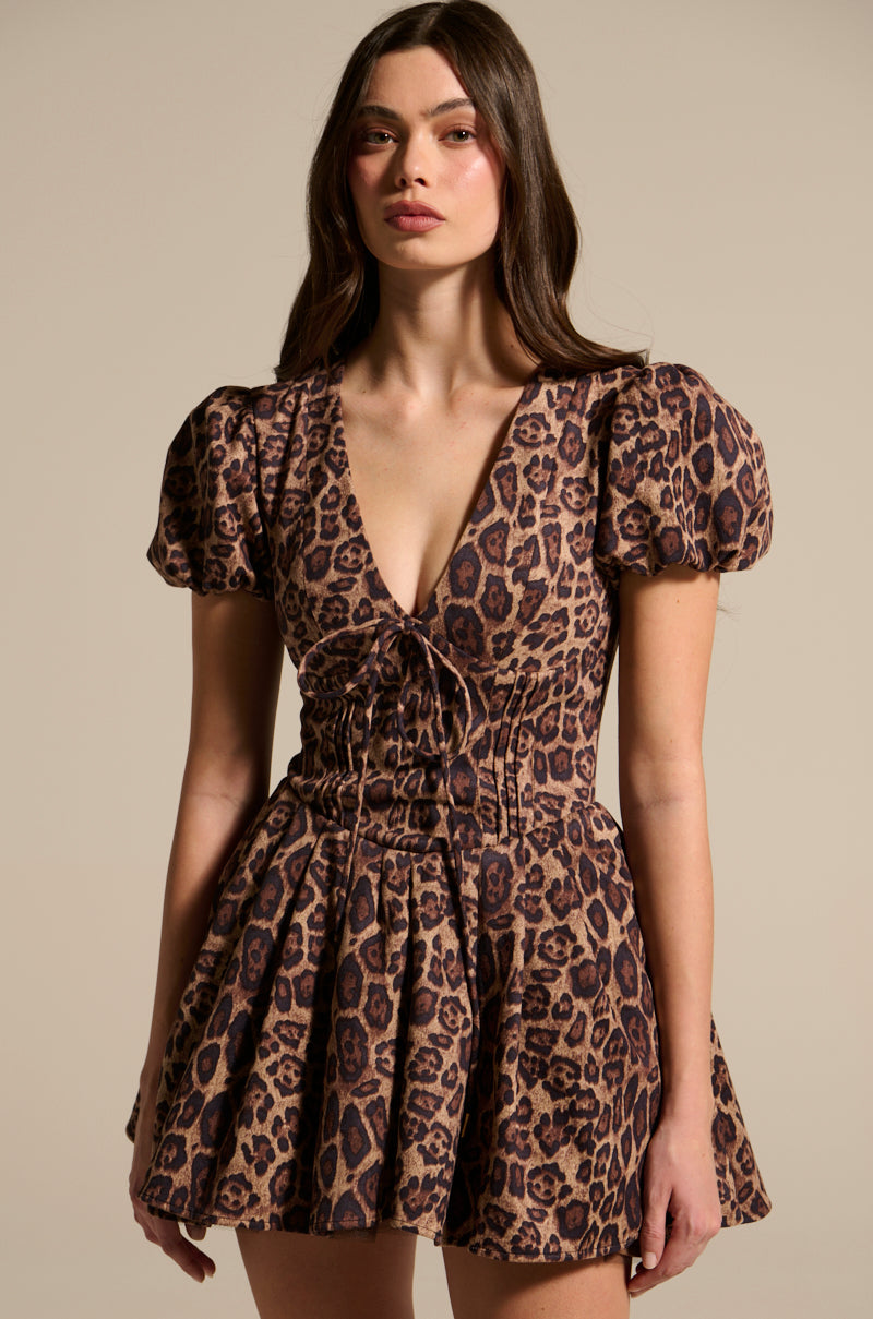 WILD THING PRINTED MINI DRESS
