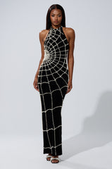 MARYJANE MAXI DRESS WITH PEARLS