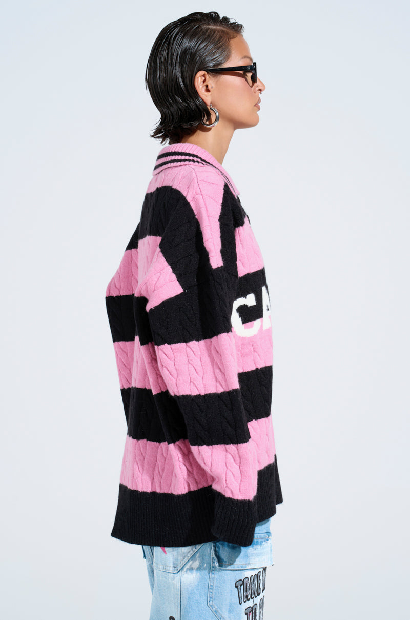 ACADEMIC STRIPE SWEATER