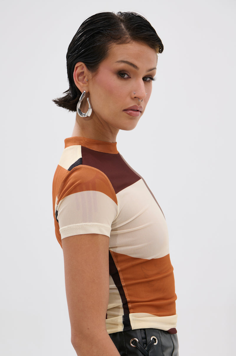 SYMBOLISM MESH SHORT SLEEVE TEE