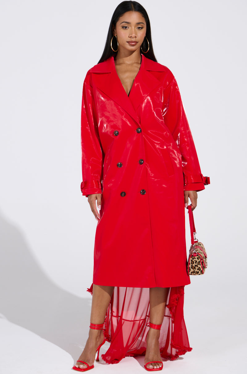 SPICY SWEET LIQUID VELVET TRENCH