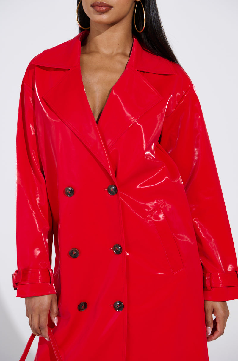 SPICY SWEET LIQUID VELVET TRENCH