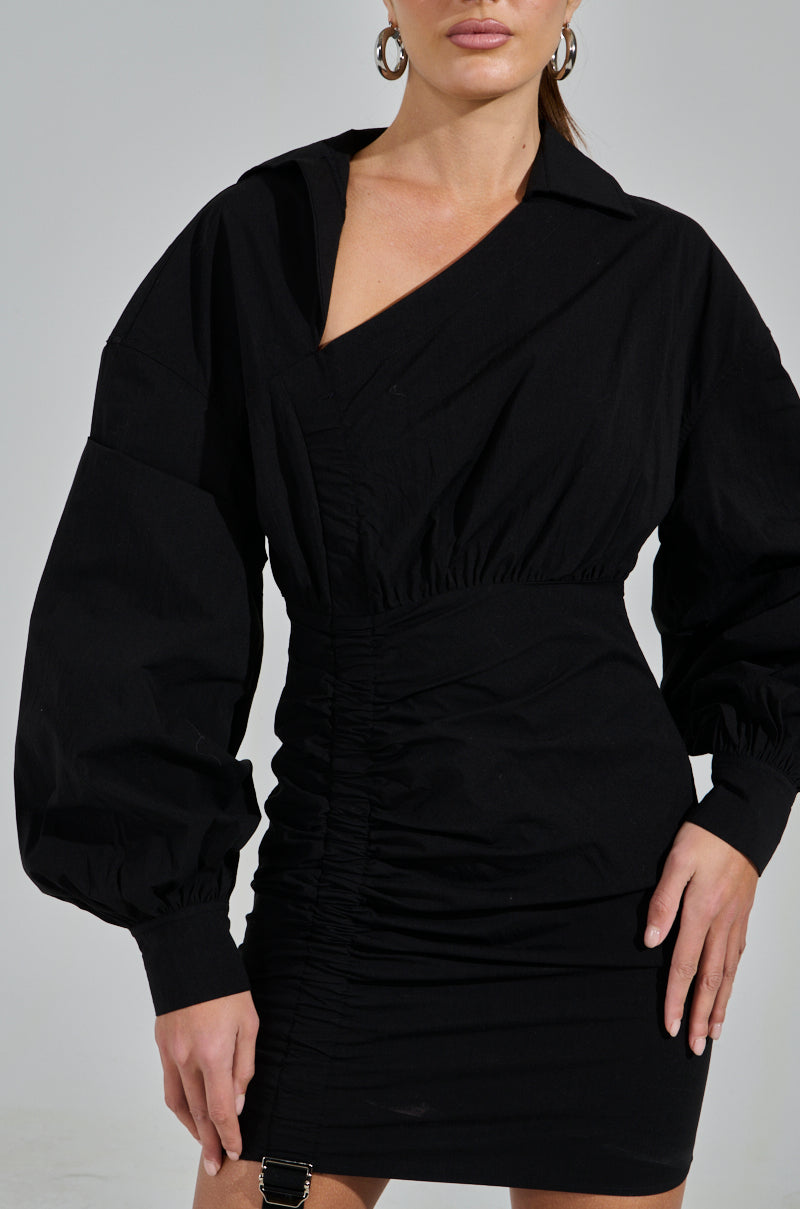 MELODY POPLIN MINI DRESS