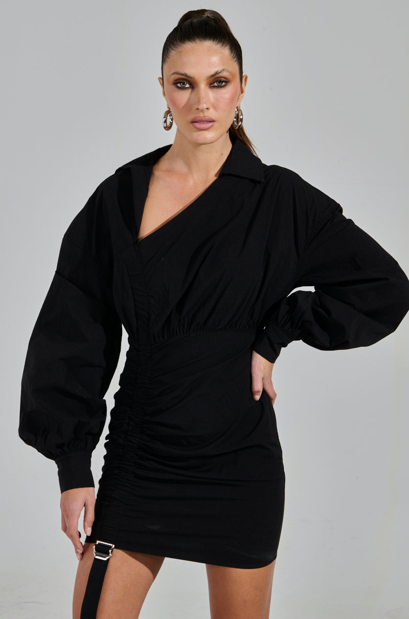 MELODY POPLIN MINI DRESS