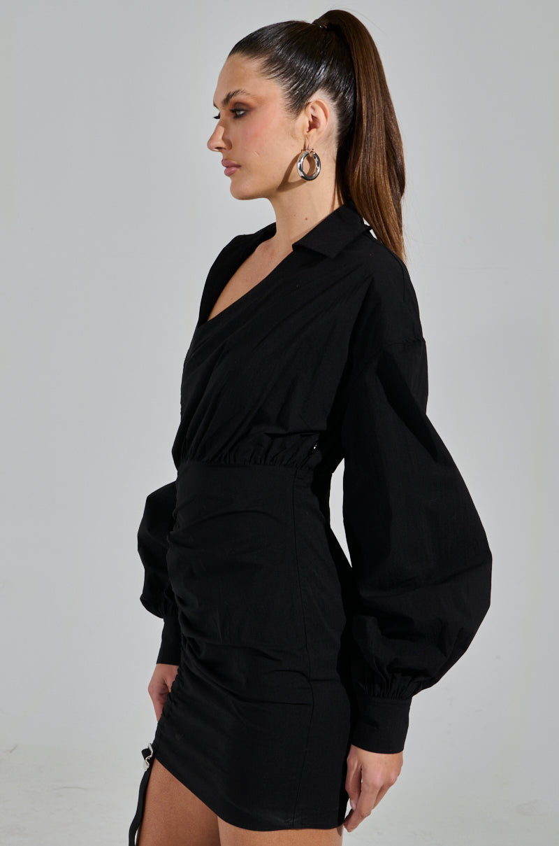 MELODY POPLIN MINI DRESS