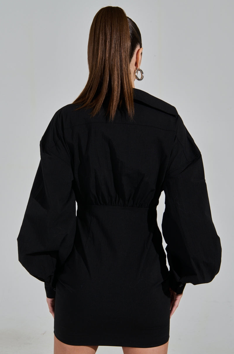 MELODY POPLIN MINI DRESS