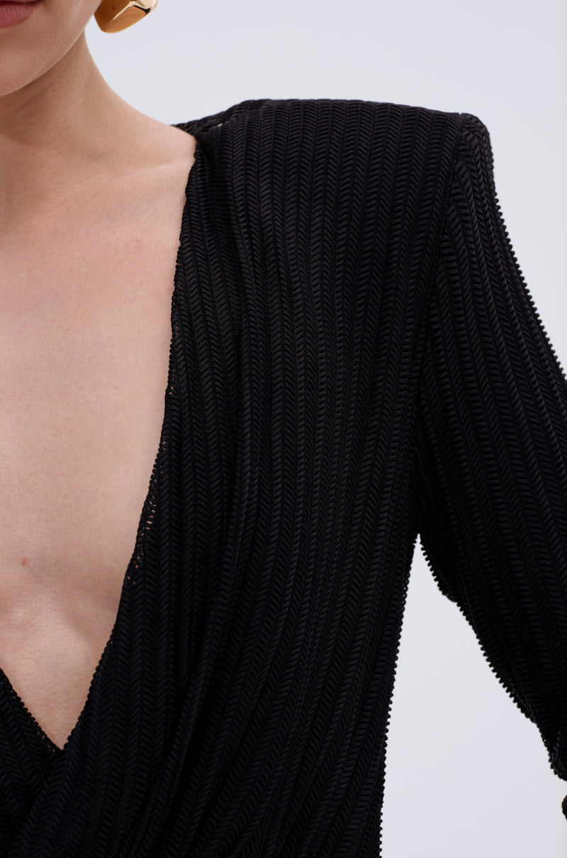 REBECCA WOVEN MINI DRESS