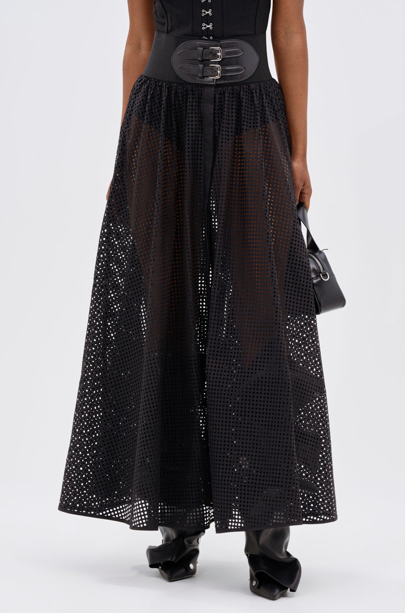 NICOLE BELTED MAXI SKIRT