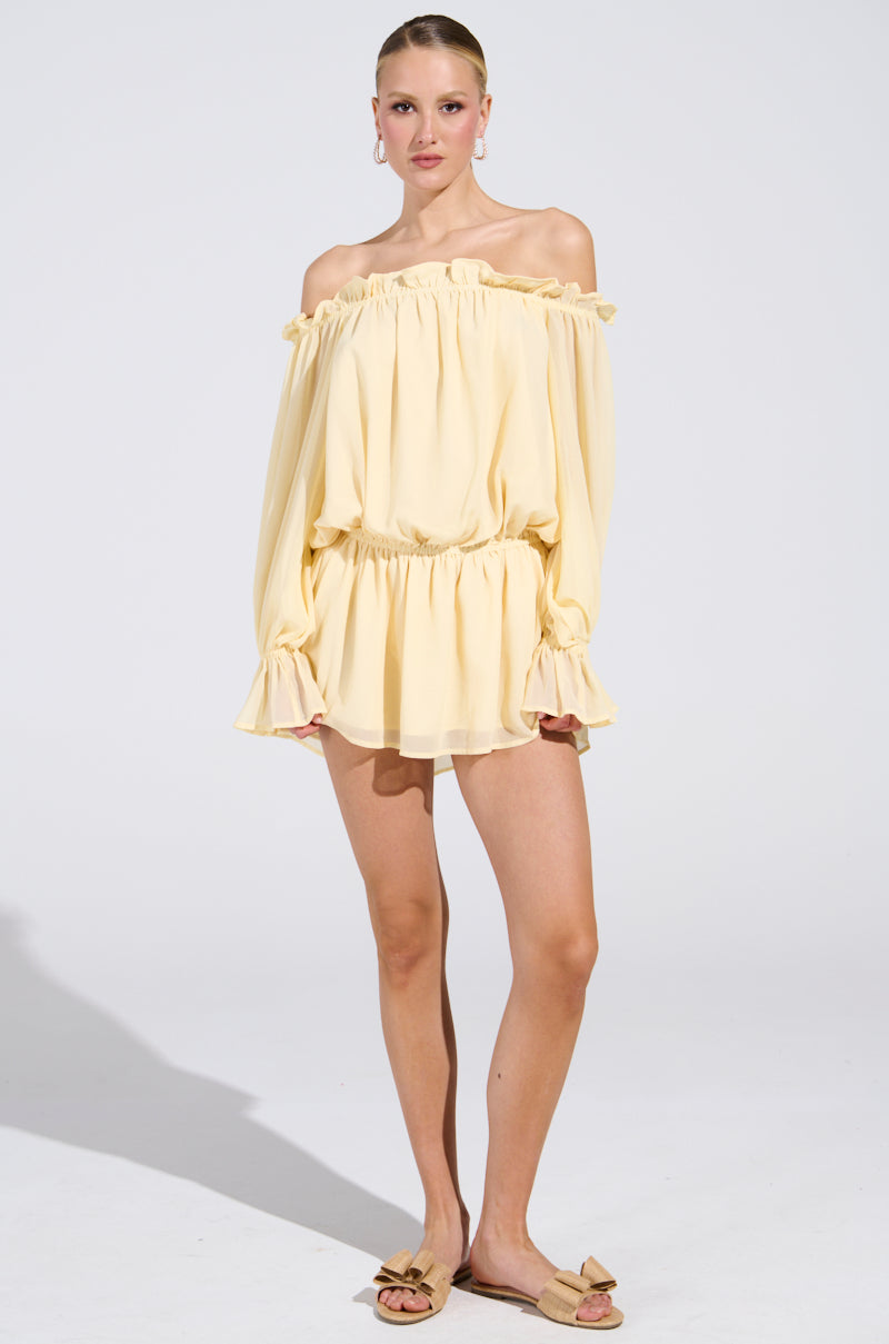 ON YOUR MIND CHIFFON MINI DRESS