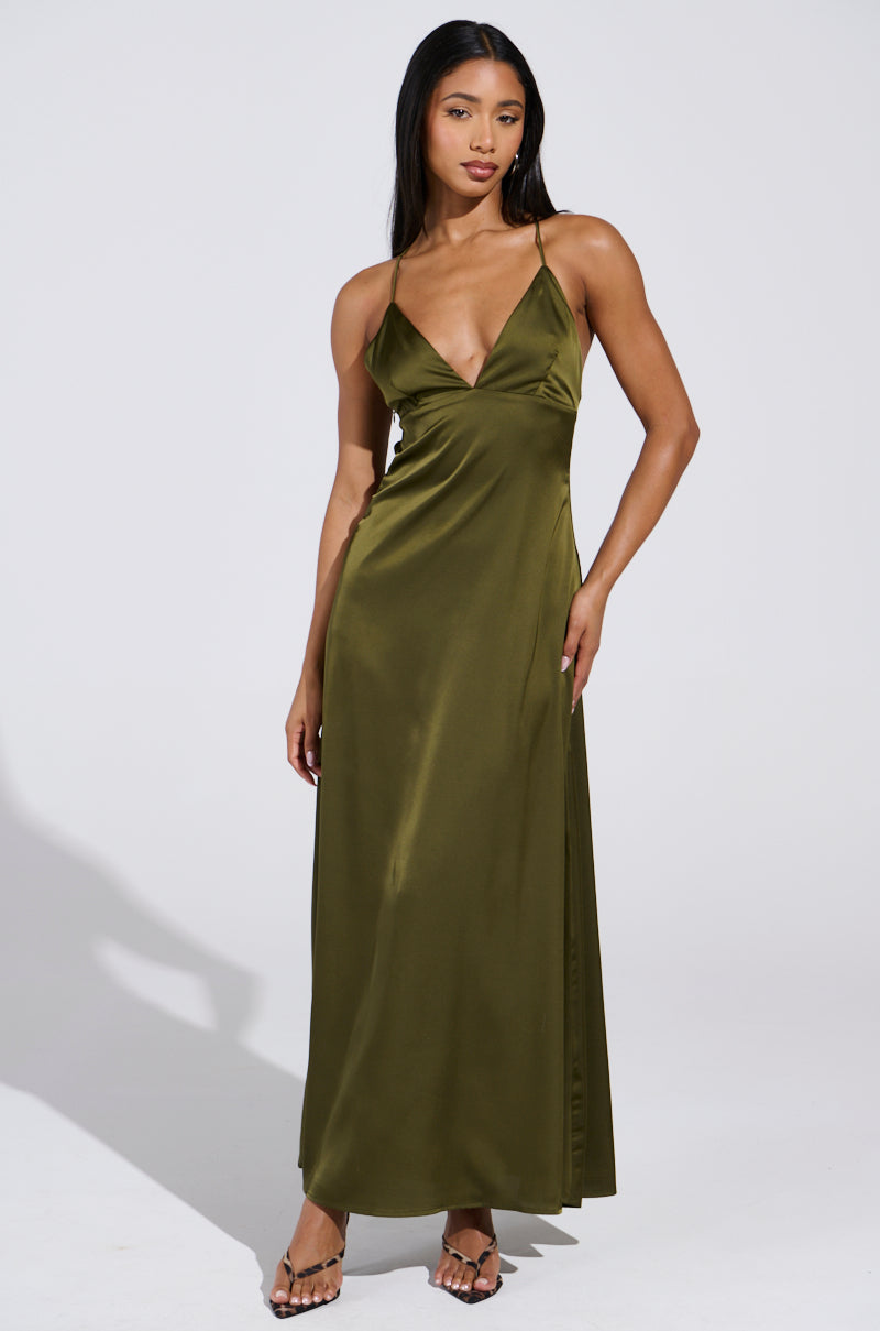 STRAIGHT FROM THE 90'S SATIN MAXI DRESS