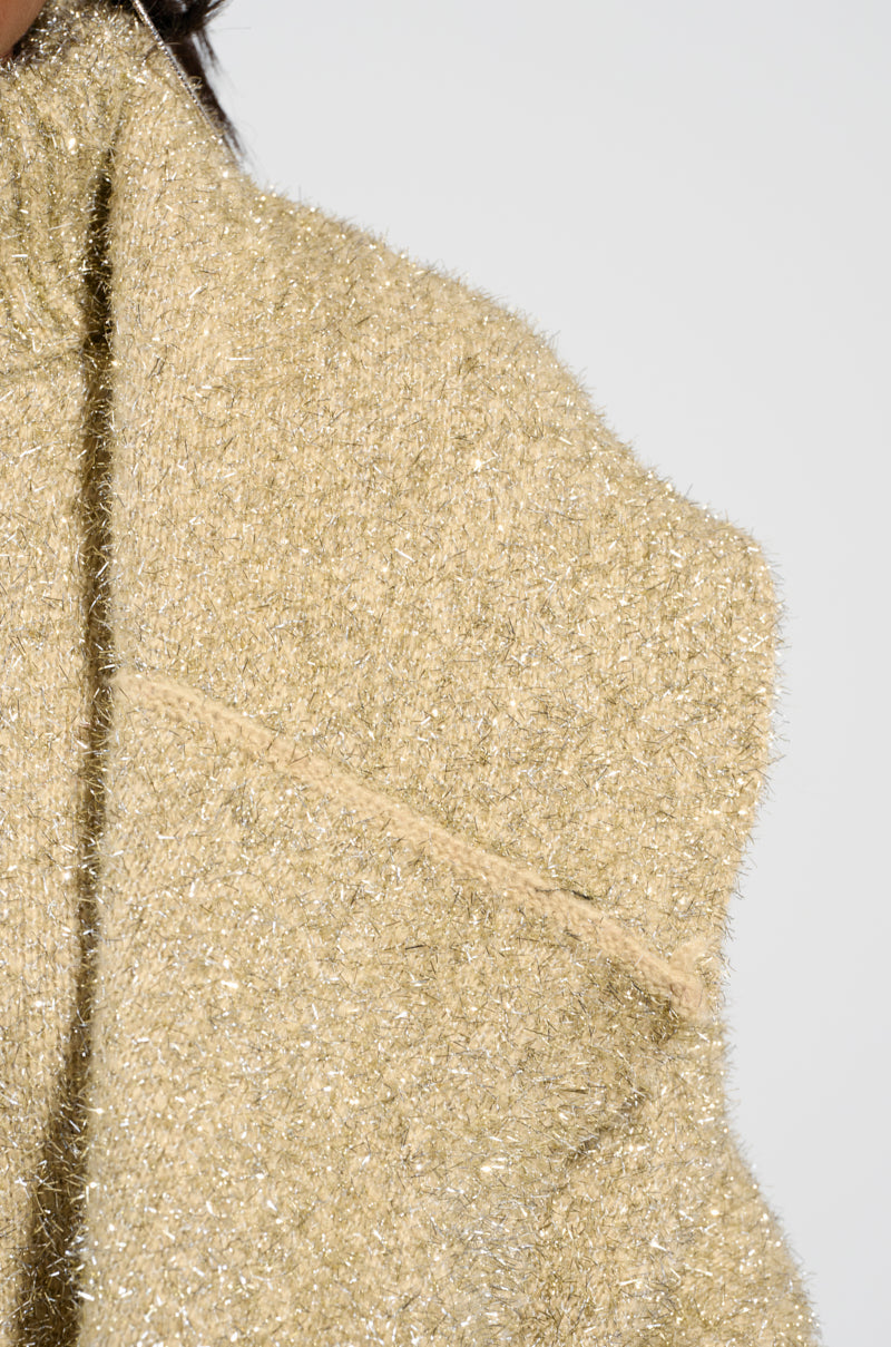 FELT A SPARK KNIT GLITTER CARDIGAN