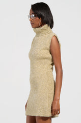 FELT A SPARK KNIT GLITTER MINI DRESS