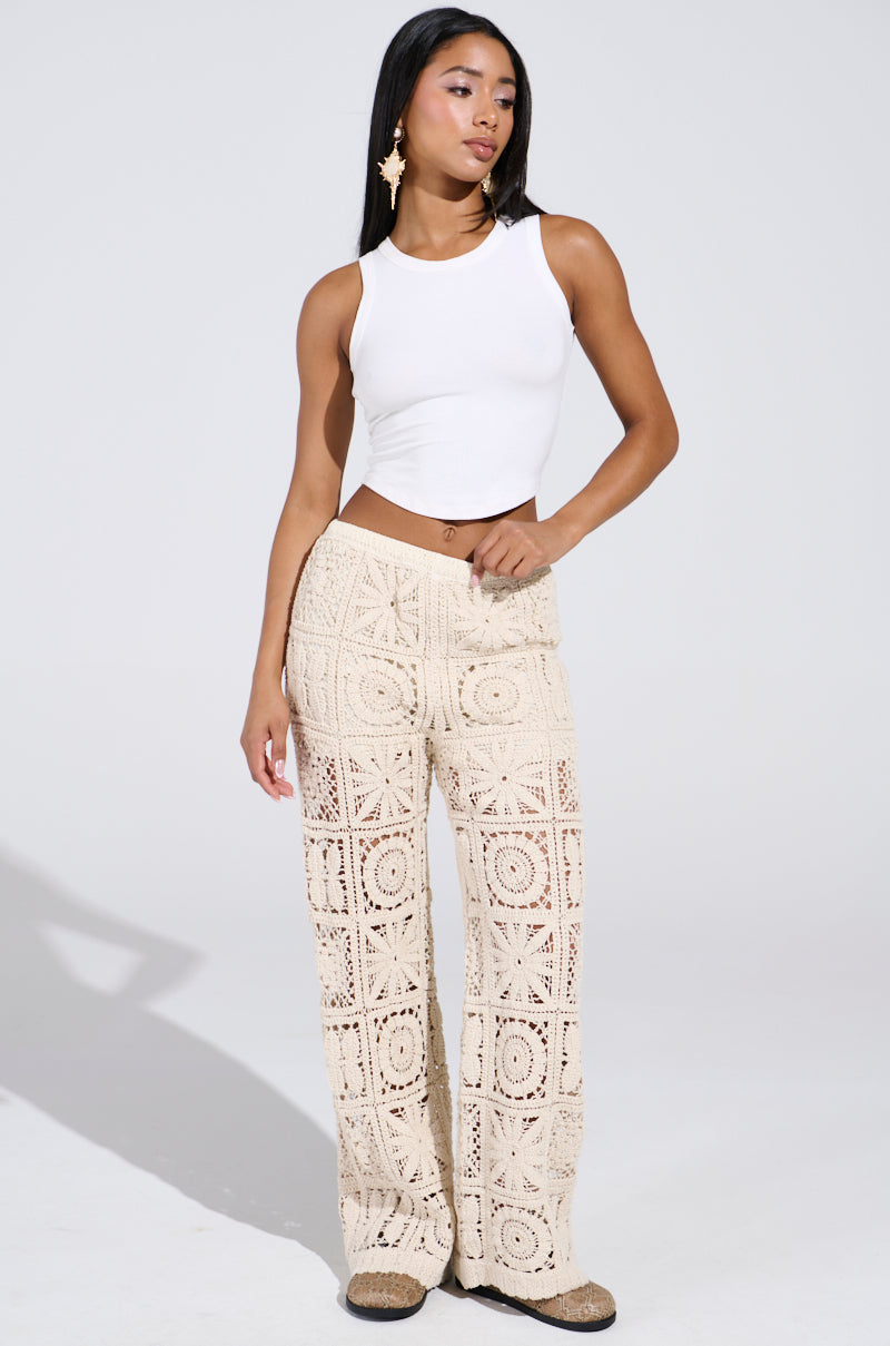 CROCHET KNIT PANT