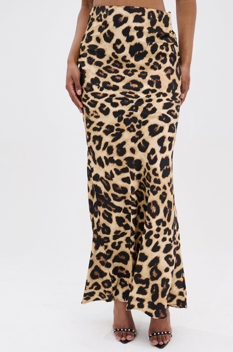 LOSING IT CHEETAH MAXI SKIRT