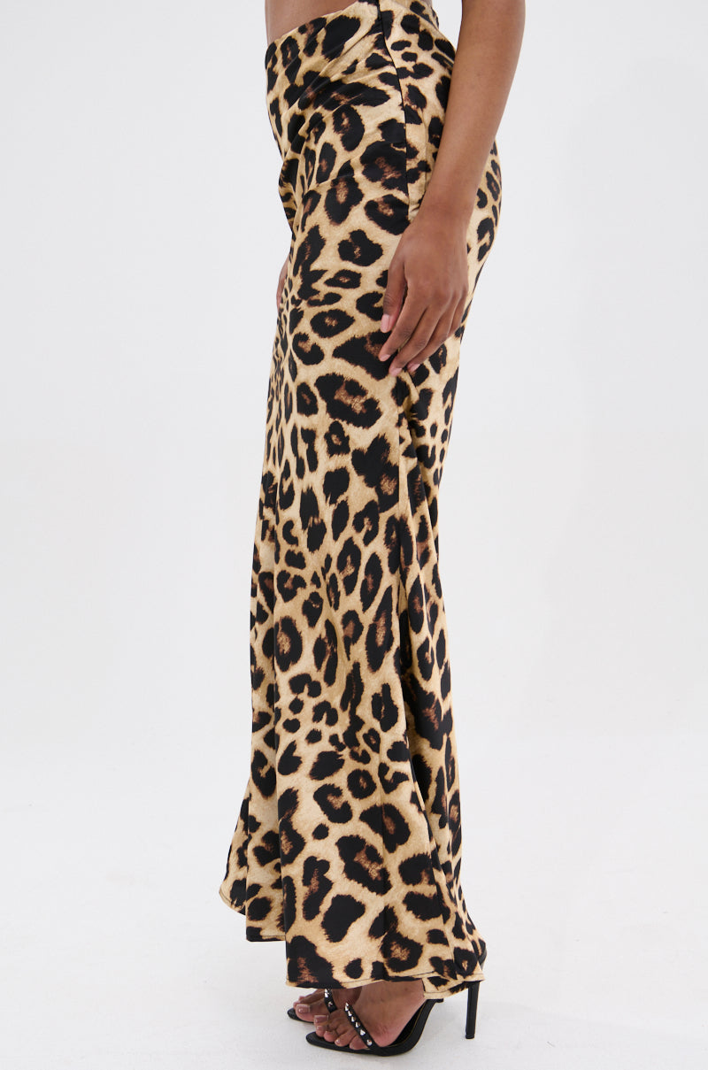 LOSING IT CHEETAH MAXI SKIRT