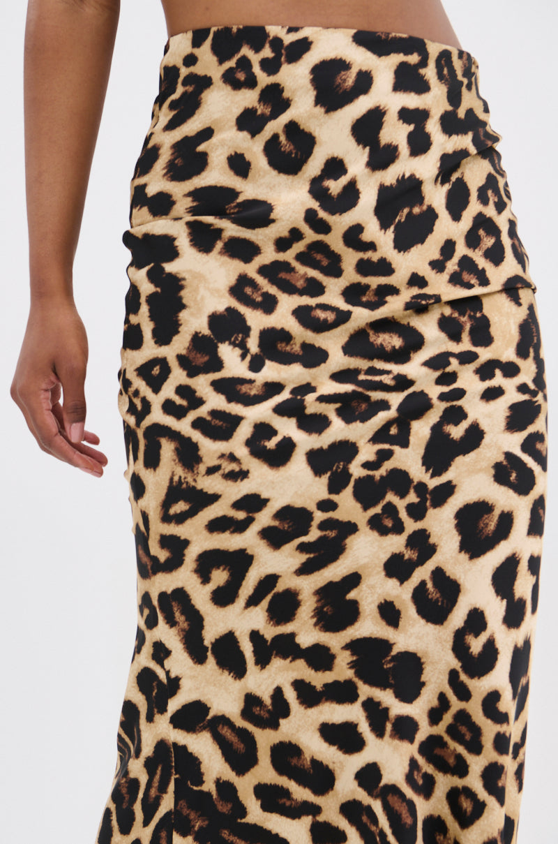 LOSING IT CHEETAH MAXI SKIRT